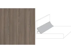 Wandabschlussleiste System Plus 300 cm x 3 cm Charlet Eiche Braun (Ei740 SI)< Küchenrückwände