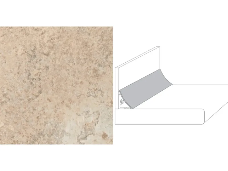 Wandabschlussleiste System Plus 300 cm x 3 cm Jurakalk Beige (JK372 CE)< Küchenrückwände