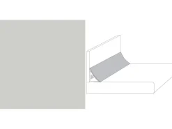 Wandabschlussleiste System Plus 300 cm x 3 cm Hellgrau (A402 C)< Küchenrückwände