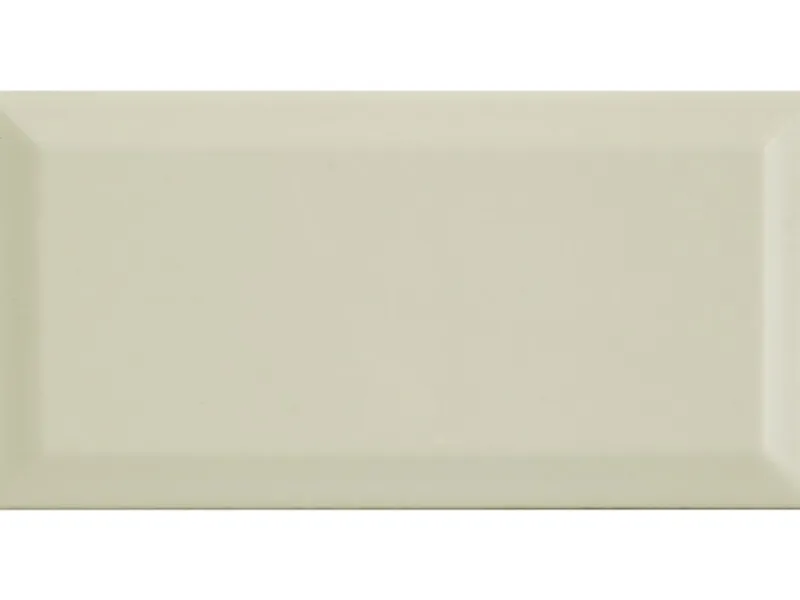 Hot Wandfliese Facette Metro glänzend glasiert 10 cm x 20 cm Creme