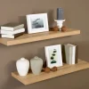 New Wandregal Carlton Eiche Hell 59,5 cm x 23,5 cm x 3,8 cm