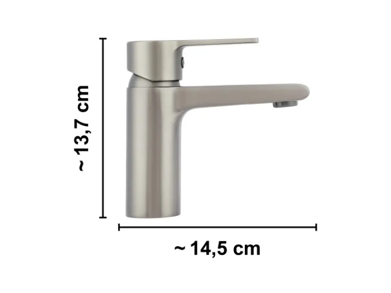 Einhebelmischer<Waschtischarmatur Bisenzio Einhebel Gunmetal