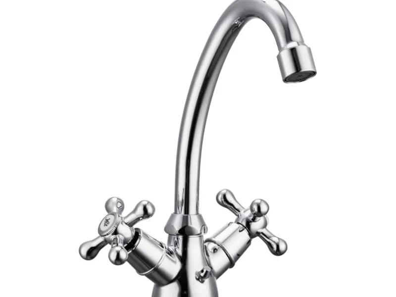 Zweigriffarmatur<Waschtischarmatur Taruma Chrom