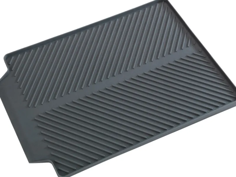 Discount Wenko Abtropfmatte Linea 40 cm x 3 cm x 30 cm Grau