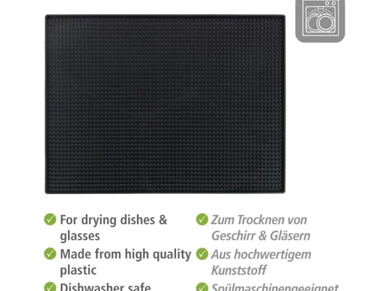 Sale Wenko Abtropfmatte Maxi 40 cm x 30 cm Black Outdoor Kitchen Schwarz