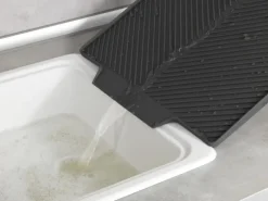 Wenko Küchenhelfer<Abtropfmatte Nelia Maxi Kunststoff 40 cm x 35 cm Grau