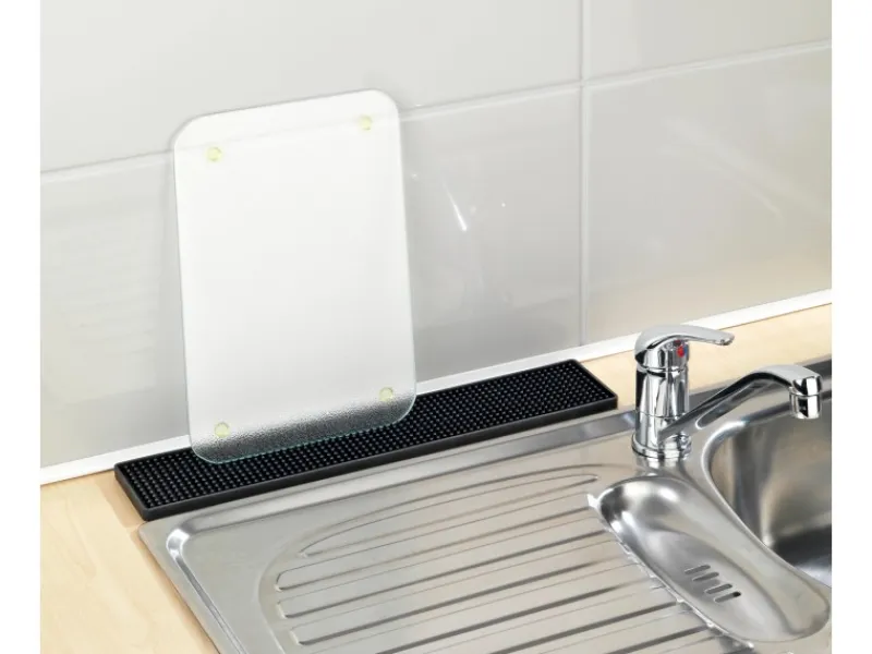 Wenko Abtropfgestelle|Schneidebretter<Abtropfmatte Slim 42 cm Schwarz