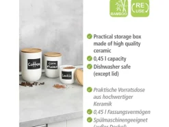 Wenko Aufbewahrungsdose Waia Keramik 0,45 l< Vorratsdosen|Vorratsbehälter