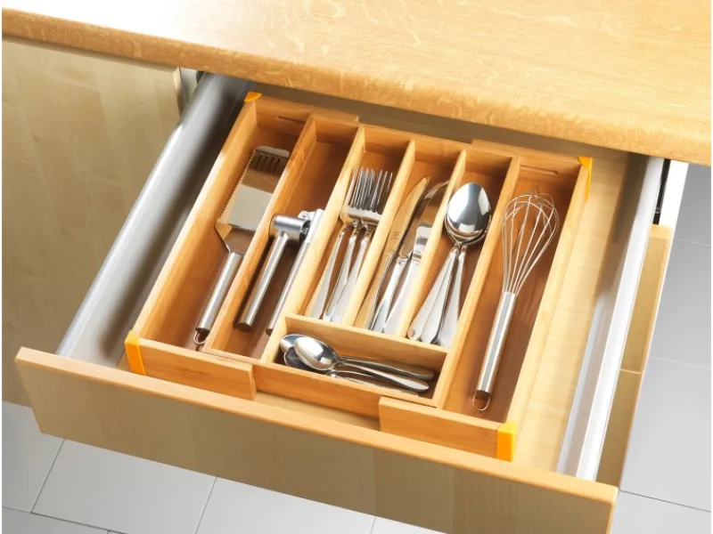 Wenko Besteckkästen<Besteckkasten Bambus Ausziehbar 25,7-38,5 cm x 5,1 cm x 35,7 cm