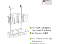 Wenko Küchen-Ordnungssysteme|Küchenregale<Einhängregal Flexi mit 2 Ablagen