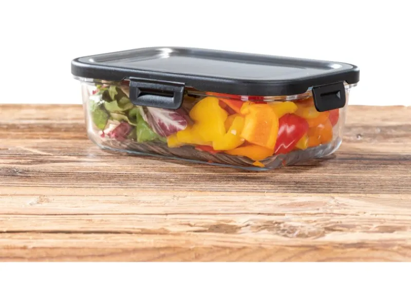 Wenko Vorratsdosen|Vorratsbehälter<Glas Frischhaltedose Steel Black Outdoor Kitchen 1 l