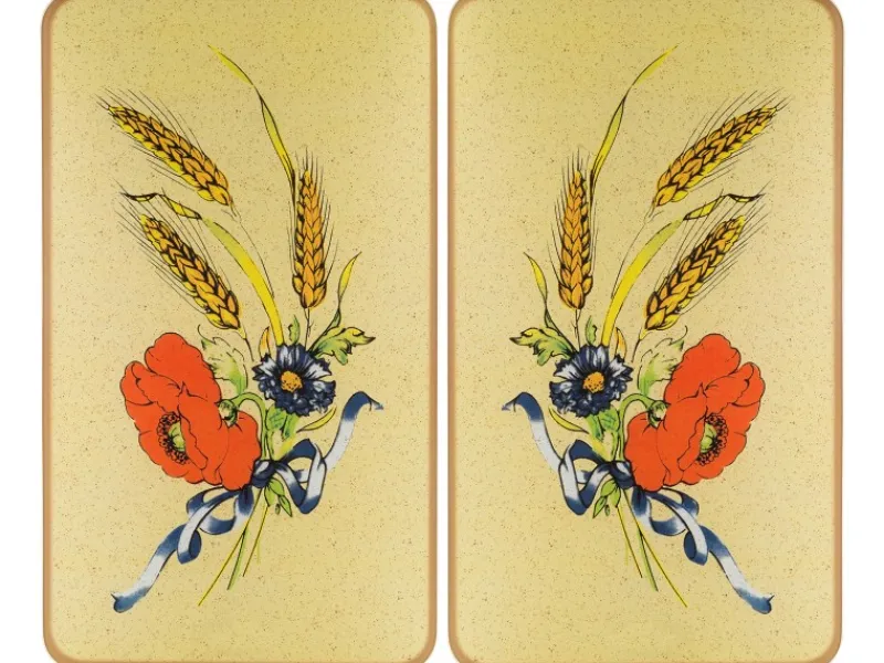 Wenko Herdabdeckungen|Kochfelder<Herdabdeckplatte Universal 2er Set Kornblumen