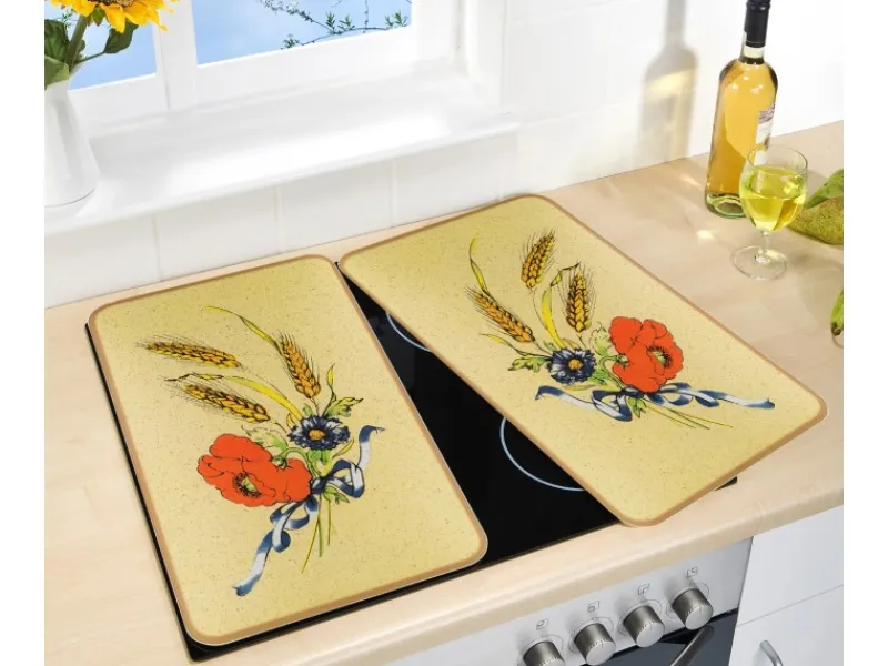 Wenko Herdabdeckungen|Kochfelder<Herdabdeckplatte Universal 2er Set Kornblumen