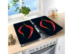 Sale Wenko Herdabdeckplatte Universal Peperoni Duo 2er-Set für alle Herdarten