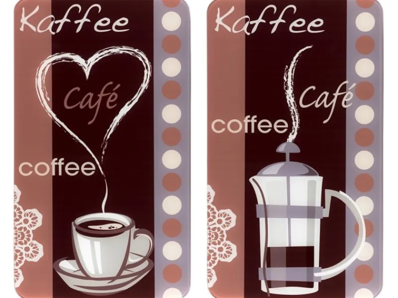 Wenko Herdabdeckungen|Kochfelder<Herdabdeckplatten Universal Kaffeeduft 2er Set Mehrfarbig