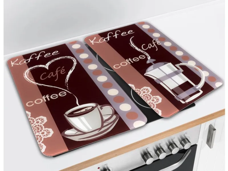 Wenko Herdabdeckungen|Kochfelder<Herdabdeckplatten Universal Kaffeeduft 2er Set Mehrfarbig