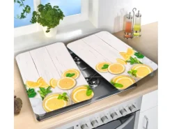 Outlet Wenko Herdabdeckplatten Universal Zitronen 2er Set Mehrfarbig