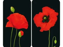 Clearance Wenko Herdabdeckplatten Universal Mohn 2er Set Mehrfarbig