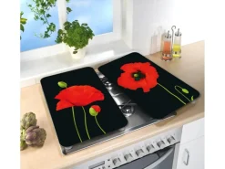 Clearance Wenko Herdabdeckplatten Universal Mohn 2er Set Mehrfarbig