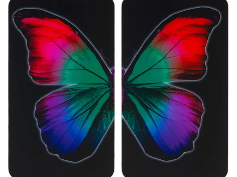 Wenko Herdabdeckplatten Universal Butterfly by Night 2er Set Mehrfarbig< Herdabdeckungen|Kochfelder