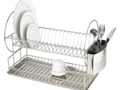 Discount Wenko Küchen-Geschirrabtropfer Exclusiv Duo Edelstahl