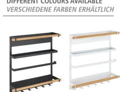 New Wenko Küchenregal Magna Magnetisches Regal zur Befestigung ohne Bohren Weiß