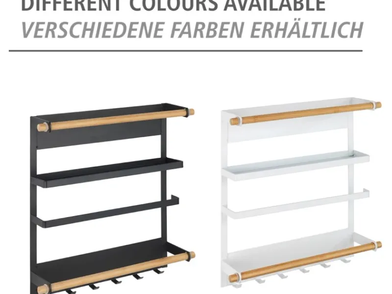 Wenko Küchenregal Magna Schwarz< Küchenregale|Küchenhelfer