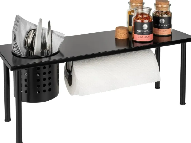 Wenko Küchenregal mit Rollenhalter Blanco für alle gängigen Küchenrollen< Küchenregale