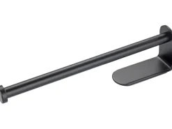 Wenko Küchenrollenhalter Nio Selbstklebend 27,5 cm x 4,5 cm x 7 cm Schwarz< Küchenhelfer