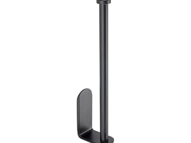 Wenko Küchenrollenhalter Nio Selbstklebend 27,5 cm x 4,5 cm x 7 cm Schwarz< Küchenhelfer