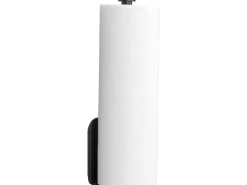 Wenko Küchenrollenhalter Nio Selbstklebend 27,5 cm x 4,5 cm x 7 cm Schwarz< Küchenhelfer