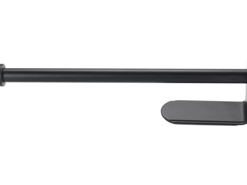 Wenko Küchenrollenhalter Nio Selbstklebend 27,5 cm x 4,5 cm x 7 cm Schwarz< Küchenhelfer