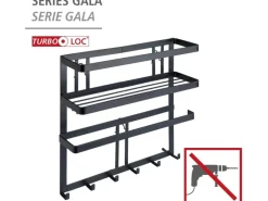Outlet Wenko Multifunktionsregal Gala inkl. 6 Haken
