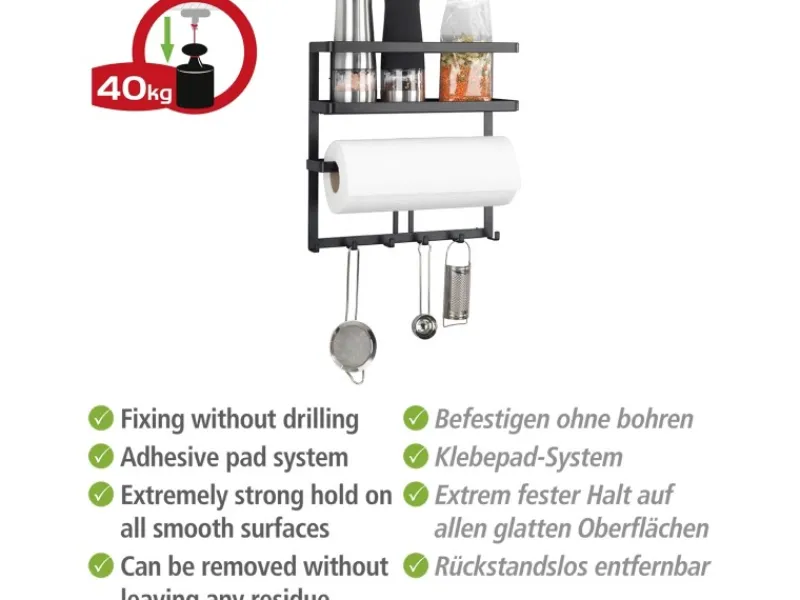 Outlet Wenko Multifunktionsregal Gala inkl. 6 Haken