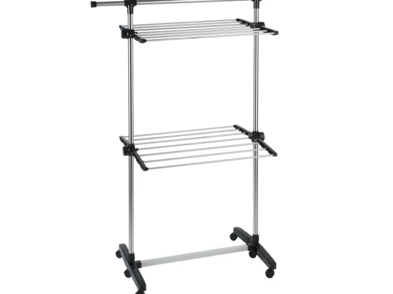 Wenko Wäschetrockner<Platzspar-Wäschetrockner Silber