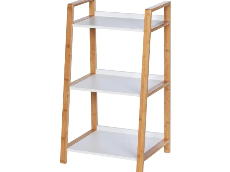 Clearance Wenko Regal Finja Bambus Braun mit 3 Etagen