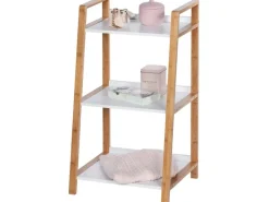 Clearance Wenko Regal Finja Bambus Braun mit 3 Etagen