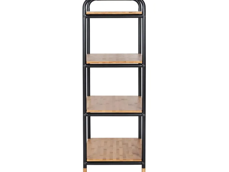 Wenko Küchenregale<Regal Loft Bambus Braun mit 4 Etagen