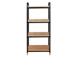 Wenko Küchenregale<Regal Loft Bambus Braun mit 4 Etagen