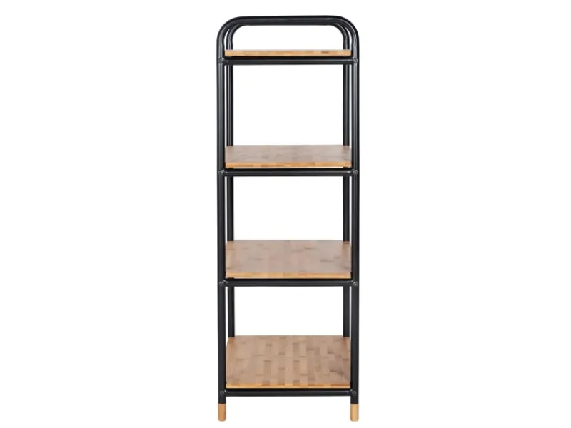 Wenko Küchenregale<Regal Loft Bambus Braun mit 4 Etagen