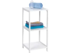 Wenko Küchenregale<Regal Oslo Echtholz Weiß 3 Etagen 76 cm x 36 cm x 36 cm