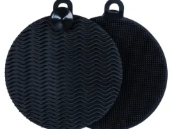 Wenko Silikon Spülschwamm Soft 2 Stück Black Outdoor Kitchen Schwarz< Pfannen|Herde