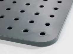 Hot Wenko Spülbeckeneinlage Kristall Eckig 27,5 cm x 1 cm x 31 cm Grau