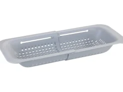 Wenko Spülbecken-Sieb Sivo Ausziehbar 50 cm x 7 cm x 20 cm Grau< Küchenhelfer