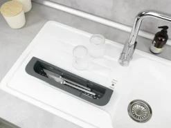 Online Wenko Spülorganizer Fino Ausziehbar bis 49,5 cm x 5,5 cm x 8,5 cm Grau