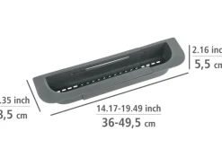 Online Wenko Spülorganizer Fino Ausziehbar bis 49,5 cm x 5,5 cm x 8,5 cm Grau