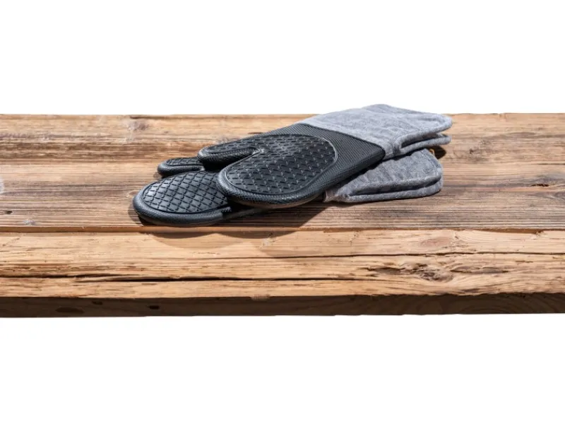 Wenko Topfhandschuhe Ada 2er-Set Silikon-Handflächen Schwarz< Herde