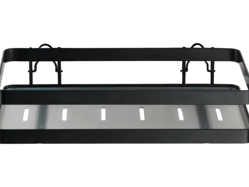 Wenko Küchenregale|Vorratsdosen<Universalregal Gala 6 cm x 25 cm x 12 cm Schwarz