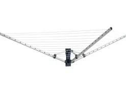 Wenko Wand-Wäschespinne Aluminium 195 cm x 42 cm x 104 cm Trockenlänge 18 m< Wäschetrockner