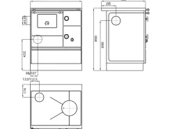Online Westminster Küchenherd K 176 F/A Weiß Anschluss links 5 kW EEK: A